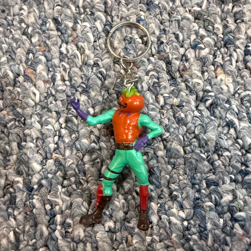 Epic Games Fortnite Keychain - Tomatohead - Excellent Condition!